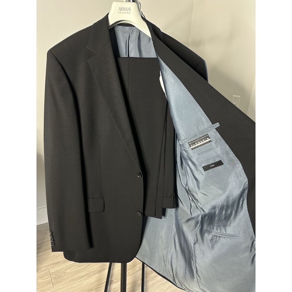 Hugo Boss Men's Suit 2 Pc  96% Wool /4 Spandex Size US 48 L  (s147) - Picture 3 of 12